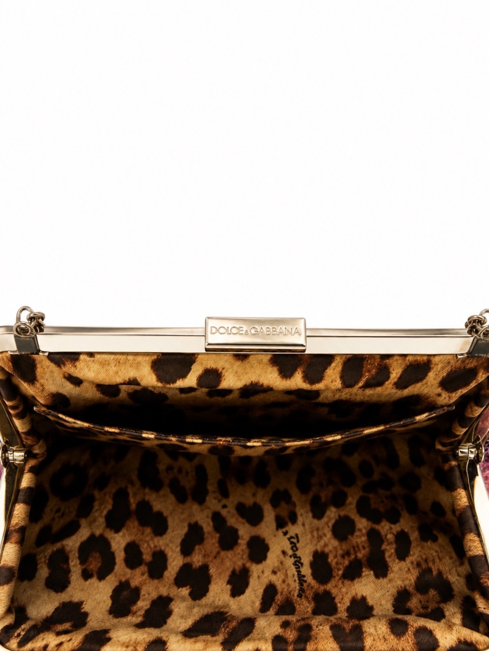 Dolce & Gabbana • Multicolor Python Style Patchwork Chain Purse/Clutch - Picture 11 of 14